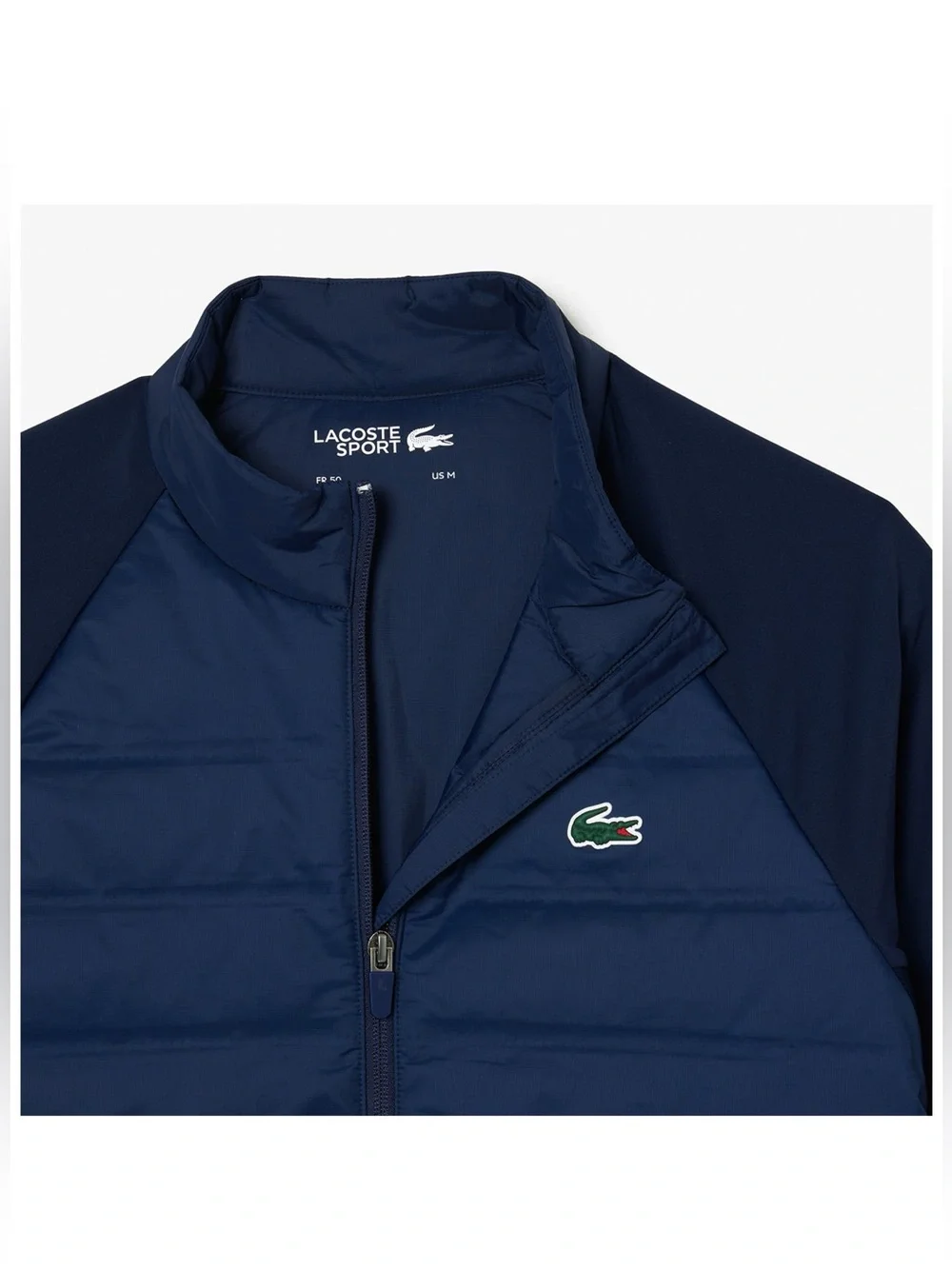 NWT Lacoste Navy Quilted Golf Jacket